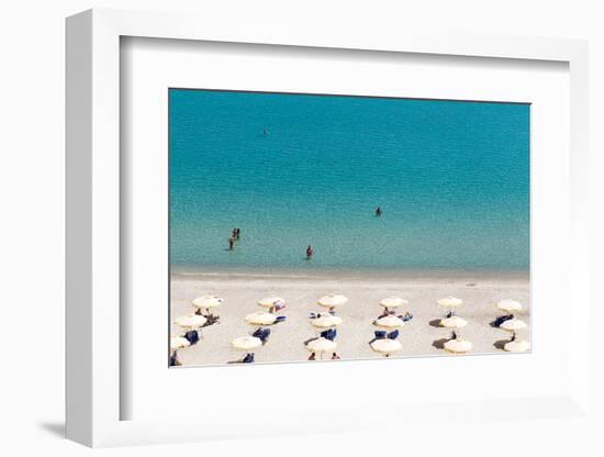 Kallithea Sunny Beach and Summer Resort at Kassandra of Halkidiki Peninsula in Greece-Ververidis Vasilis-Framed Photographic Print