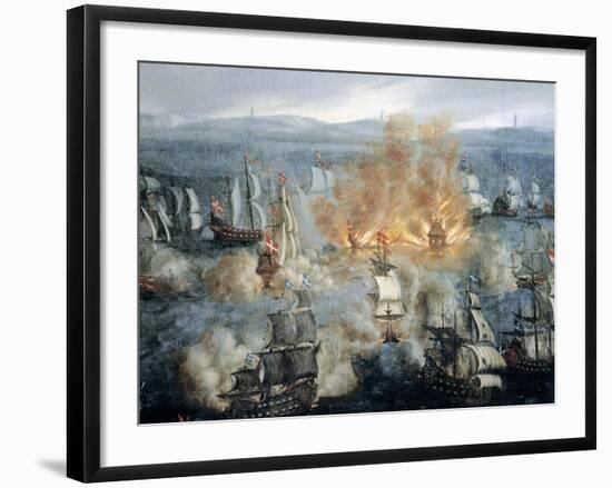 Kalmar War on Baltic Sea, 1611, Denmark-null-Framed Giclee Print