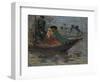 Kalmyk-Boat on the Volga River, 1920-Robert Sterl-Framed Giclee Print