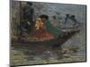 Kalmyk-Boat on the Volga River, 1920-Robert Sterl-Mounted Giclee Print