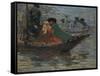 Kalmyk-Boat on the Volga River, 1920-Robert Sterl-Framed Stretched Canvas