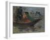 Kalmyk-Boat on the Volga River, 1920-Robert Sterl-Framed Giclee Print