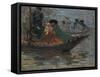 Kalmyk-Boat on the Volga River, 1920-Robert Sterl-Framed Stretched Canvas