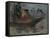 Kalmyk-Boat on the Volga River, 1920-Robert Sterl-Framed Stretched Canvas