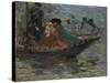 Kalmyk-Boat on the Volga River, 1920-Robert Sterl-Stretched Canvas