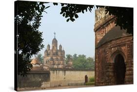 Kalna Temple Complex, Kaha, West Bengal, India, Asia-Bruno Morandi-Stretched Canvas