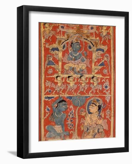 Kalpasutra (Book of Sacred Precepts)-null-Framed Art Print