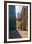 Kalta Minor minaret, Khiva. Uzbekistan, Central Asia. Woman walking near the minaret.-ClickAlps-Framed Photographic Print