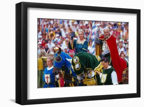 Kaltenberg Knight Tournament, Kaltenberg, Upper Bavaria, Bavaria, Germany-null-Framed Art Print