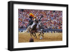 Kaltenberg Knight Tournament, Kaltenberg, Upper Bavaria, Bavaria, Germany-null-Framed Art Print