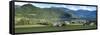 Kaltern Lake, Italy, Wine Country Panorama-Sheila Haddad-Framed Stretched Canvas