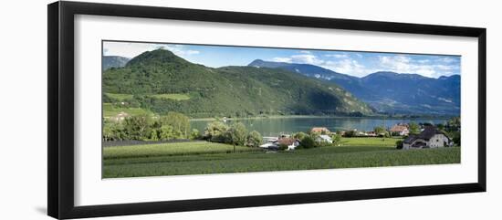 Kaltern Lake, Italy, Wine Country Panorama-Sheila Haddad-Framed Photographic Print