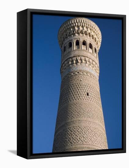 Kalyan Minaret Which Allegedly Awed Genghis Khan-Amar Grover-Framed Stretched Canvas