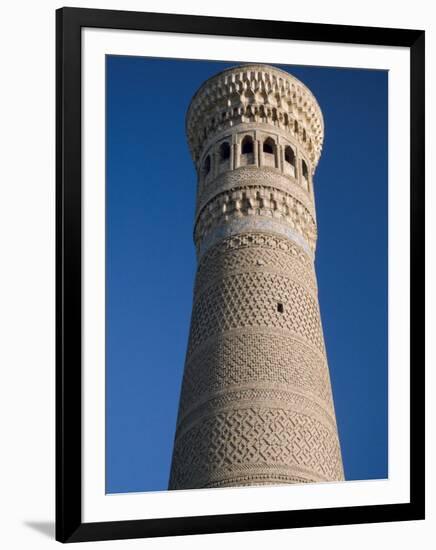 Kalyan Minaret Which Allegedly Awed Genghis Khan-Amar Grover-Framed Photographic Print