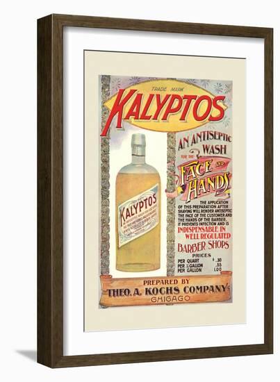 Kalyptos Antiseptic Wash for Barber Shops-null-Framed Art Print