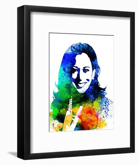 Kamala Harris Watercolor-Olivia Morgan-Framed Art Print