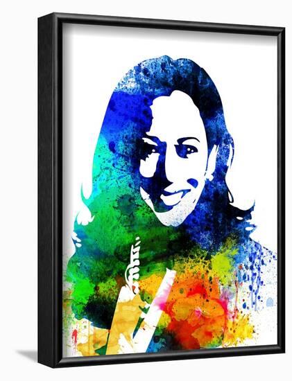 Kamala Harris Watercolor-Olivia Morgan-Framed Art Print