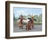 Kamayura Indian Fish Dance, Xingu, Brazil, South America-Robin Hanbury-tenison-Framed Photographic Print