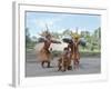 Kamayura Indian Fish Dance, Xingu, Brazil, South America-Robin Hanbury-tenison-Framed Photographic Print