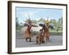 Kamayura Indian Fish Dance, Xingu, Brazil, South America-Robin Hanbury-tenison-Framed Photographic Print