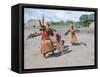 Kamayura Indians Dancing the Fish Dance, Xingu, Brazil, South America-Robin Hanbury-tenison-Framed Stretched Canvas