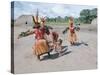 Kamayura Indians Dancing the Fish Dance, Xingu, Brazil, South America-Robin Hanbury-tenison-Stretched Canvas