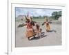 Kamayura Indians Dancing the Fish Dance, Xingu, Brazil, South America-Robin Hanbury-tenison-Framed Photographic Print