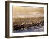 Kamchakta, Herding Reindeer across the Winter Tundra, Palana, Kamchatka, Russian Far East, Russia-Nick Laing-Framed Photographic Print