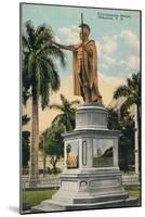 Kamehameha Statue, Honolulu, Hawaii, C1920-null-Mounted Giclee Print