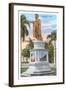 Kamehameha Statue, Honolulu, Hawaii-null-Framed Art Print