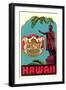 Kamehameha Statue, State Seal, Hawaii-null-Framed Art Print