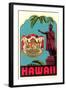 Kamehameha Statue, State Seal, Hawaii-null-Framed Art Print