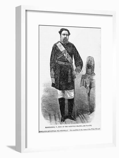 Kamehameha V., King of the Sandwich Islands.-null-Framed Giclee Print