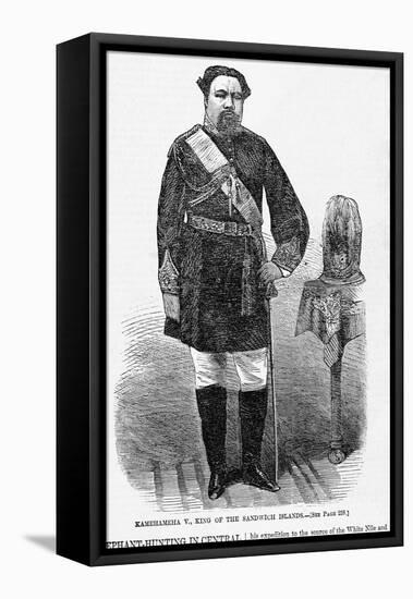 Kamehameha V., King of the Sandwich Islands.-null-Framed Stretched Canvas