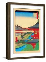 Kameido Shrine-Ando Hiroshige-Framed Art Print