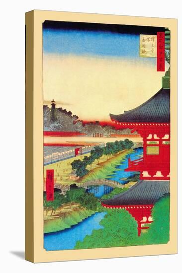 Kameido Shrine-Ando Hiroshige-Stretched Canvas