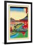 Kameido Shrine-Ando Hiroshige-Framed Art Print