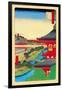 Kameido Shrine-Ando Hiroshige-Framed Art Print