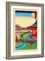 Kameido Shrine-Ando Hiroshige-Framed Art Print