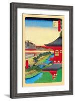 Kameido Shrine-Ando Hiroshige-Framed Art Print