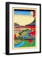 Kameido Shrine-Ando Hiroshige-Framed Art Print