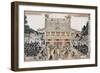 Kameido Tenmangu Shrine, Japanese Wood-Cut Print-Lantern Press-Framed Art Print