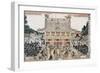 Kameido Tenmangu Shrine, Japanese Wood-Cut Print-Lantern Press-Framed Art Print