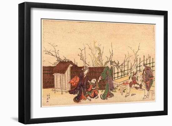 Kameido Umeyashiki-Katsukawa Shunsen-Framed Giclee Print