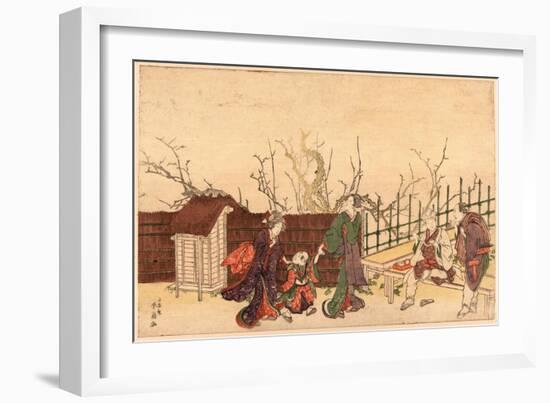 Kameido Umeyashiki-Katsukawa Shunsen-Framed Giclee Print