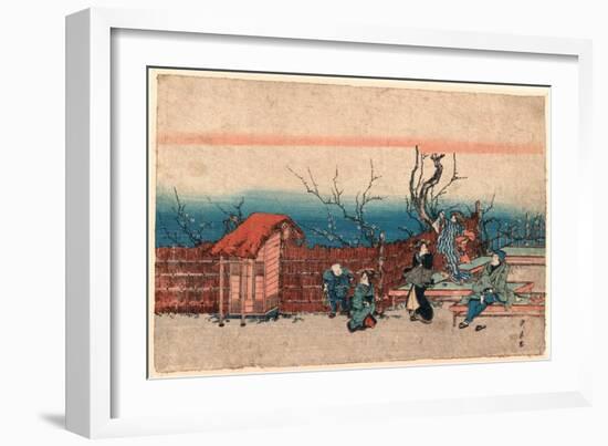 Kameido Umeyashiki-Utagawa Kunitora-Framed Giclee Print