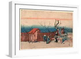 Kameido Umeyashiki-Utagawa Kunitora-Framed Giclee Print