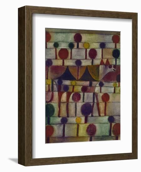 Kamel in Rhythmischer Baumlandschaft, 1920-Paul Klee-Framed Giclee Print