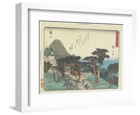 Kameyama, 1837-1844-Utagawa Hiroshige-Framed Giclee Print