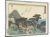 Kameyama, 1837-1844-Utagawa Hiroshige-Mounted Giclee Print